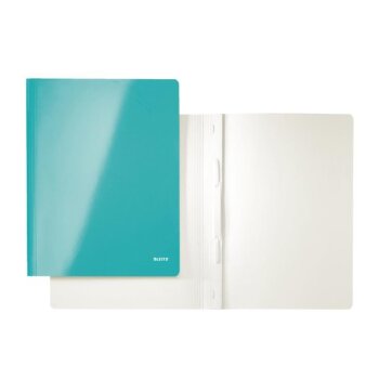 LEITZ Schnellhefter WOW, DIN A4, Karton, eisblau