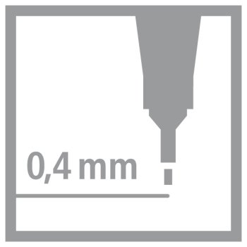 Fineliner mit löschbarer Tinte - STABILO point 88 erasable - Einzelstift
