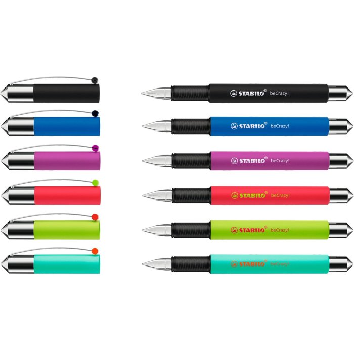 STABILO beFab! - Uni colors - atramentové pero vrátane náplne - hrot M - samostatné
