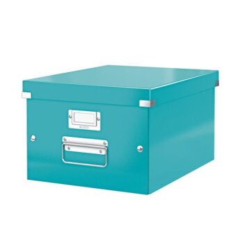 LEITZ Ablagebox Click & Store WOW, DIN A4, eisblau