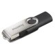 hama USB 2.0 Speicherstick "Rotate" 16 GB schwarz/silber