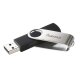 hama USB 2.0 Speicherstick "Rotate" 16 GB schwarz/silber