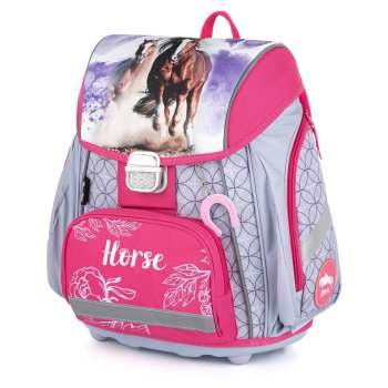 oxybag školská taška PREMIUM - pre školákov na prvom a druhom stupni - kôň