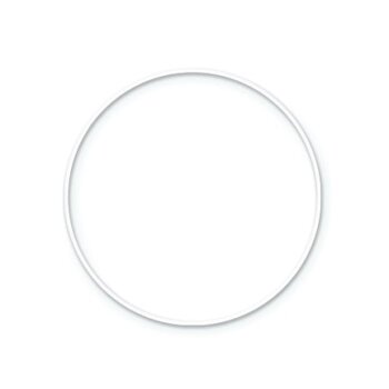 stafil kovový kruh biely Ø 25 cm