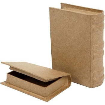 creativ company Schachtel in Buchform – 2er Set (8...