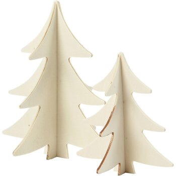 creativ company 3D vianočný stromček 13/18 cm, 2-dielna sada