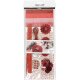 Creativ Company Kreativ-Mix, Papierausschnitt – 1 Pck, Rot, Creme