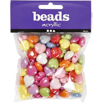 Creativ Company srdiečkové korálky, 70g