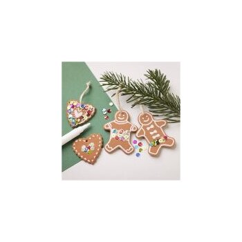 Creativ Company Kreativ Set Modellieren – 1 Pck, Kleine Kuchenfiguren, Mittelbraun