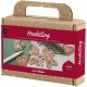 Creativ Company Kreativ Set Modellieren – 1 Pck, Kleine Kuchenfiguren, Mittelbraun