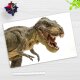 CYD prémiová podložka na stôl z vinylu 60 x 40 cm, dinosaurus Tyranosaurus
