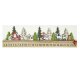 Weihnachtskalender XL aus Holz 38x2,3x10cm rot