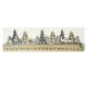 Weihnachtskalender XL aus Holz 38x2,3x10cm grau