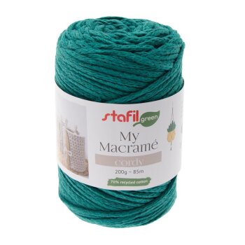 stafil Macramé cordy 200g 85m – smaragdovo...