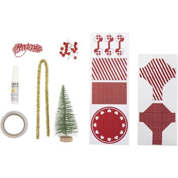 creativ company mini kreatívny set - dvere pre škriatkov - vianočný stromček