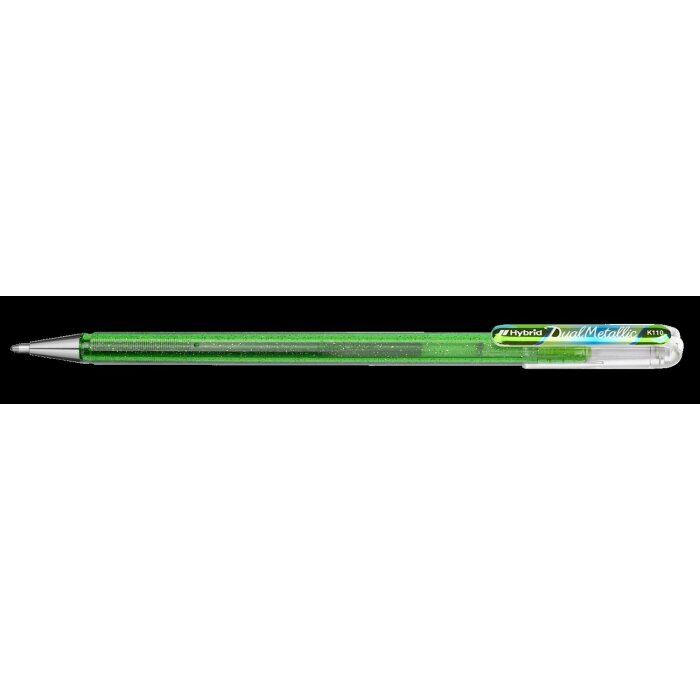 Pentel Hybrid Gélové pero "Dual Pen", svetlozelená/modrá