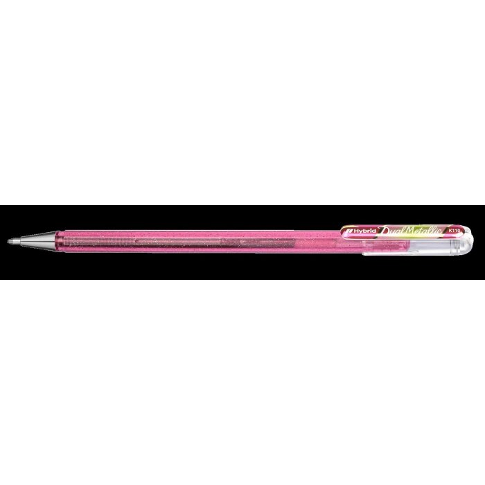 Pentel Hybrid Gel-Tintenroller "Dual Pen", rosa/grün