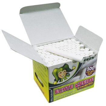 JOLLY Tafelkreide staubfrei 100er Packung weiss