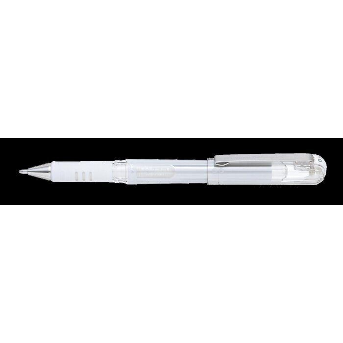 Pentel Gel-Tintenroller Hybrid Gel Grip DX Metallic, weiß