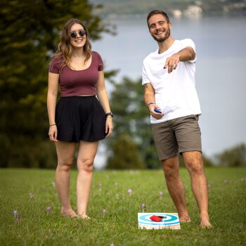SCHILDKRÖT Freizeitspiel Cornhole Set, aus MDF-Holz