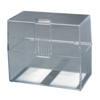 herlitz Karteikasten A7 transparent für 300 Karten
