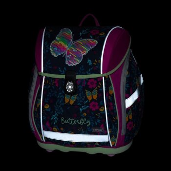 oxybag Schultasche PREMIUM LIGHT Butterfly Flower