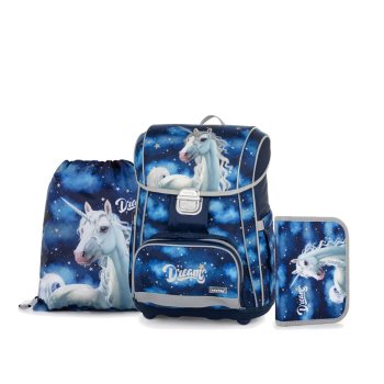 oxybag Schultaschenset 3-teilig PREMIUM COOL Unicorn Dreams