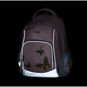 oxybag Školský ruksakový set 3-dielny OXY GO Butterfly Gold