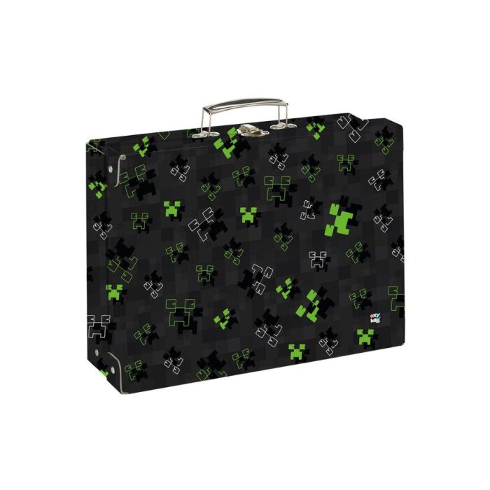 oxybag Detský lamino kufrík A4 OXY NEXT Green Cube