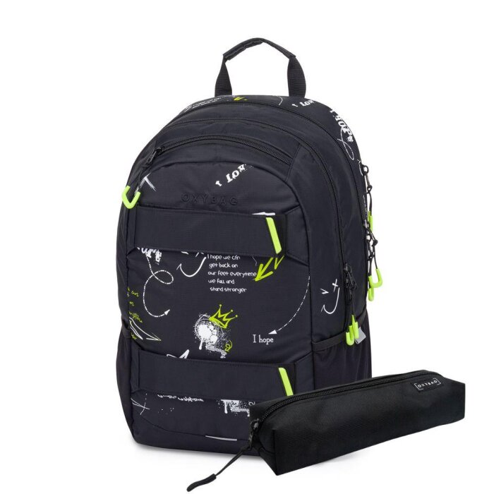 oxybag Schulrucksack OXY SPORT Graffiti + Etui