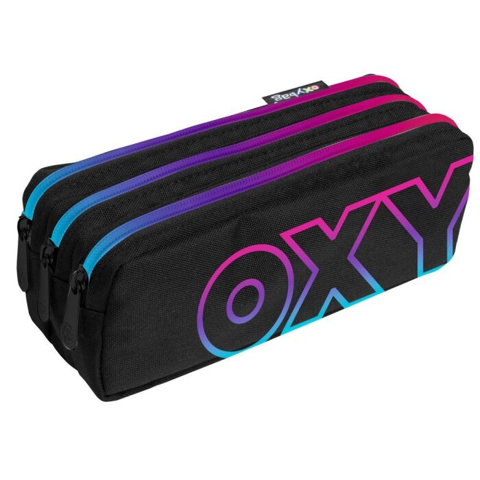 oxybag Schüttelpenal 3 Fächer Rainbow pink