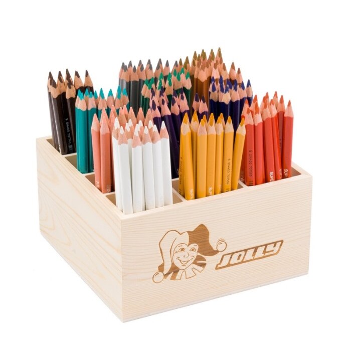 JOLLY Classpack drevený box Superstick Delta doplnkové farby, 144 ks