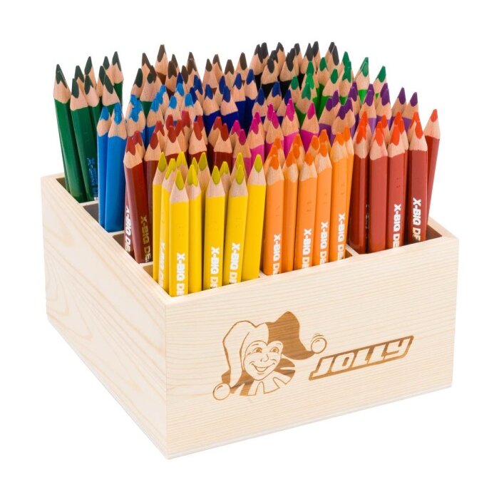 JOLLY Classpack drevený box Superstick X-BIG Delta základné farby, 144 ks