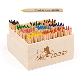 JOLLY Classpack drevený box KITA pastelky, 120 ks
