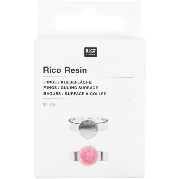 RICO Design nastaviteľný prsteň s okrúhlou...