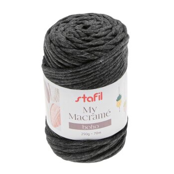 stafil My Macramé Boho 250g 70m anthrazit