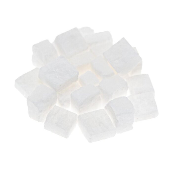 stafil mozaikové prírodné kamienky 1 × 1 × 0,5 cm biele – 100 ks