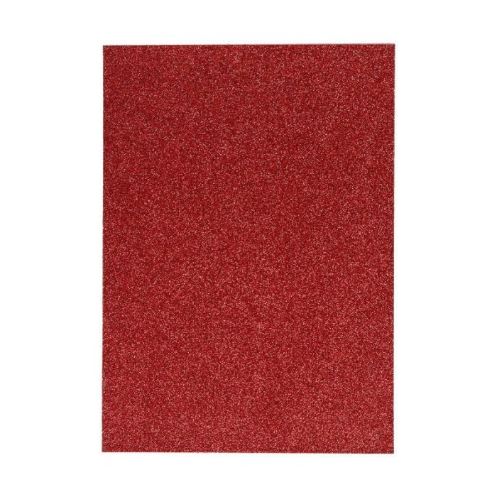 SPIRIT mosgumi / gumový papier trblietavý, A4, samolepiaci - červený