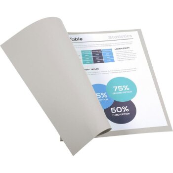 EXACOMPTA Aktendeckel FOREVER 180, DIN A4, grau 100er