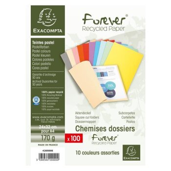 EXACOMPTA Aktendeckel FOREVER 180, DIN A4, farbig...