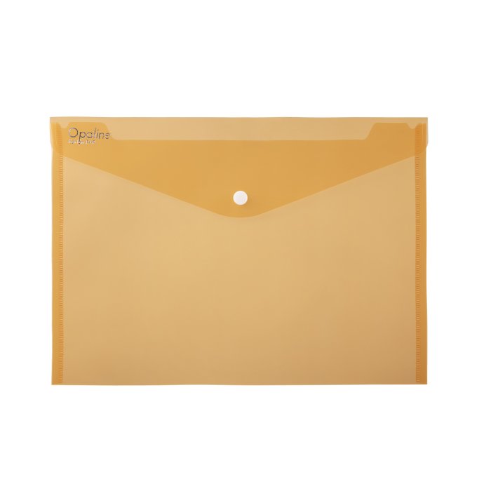 Karton PP Obálka na dokumenty A5 so zapínacím gombíkom, Opaline - oranžová