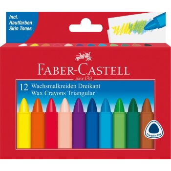 FABER-CASTELL trojhranné voskovky - 12...