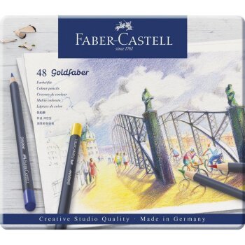FABER-CASTELL farbičky GOLDFABER - 48 ks - kovové...