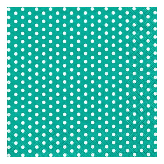ti-flair Servietten 33 x 33 cm 20 Stück Turquoise Dots