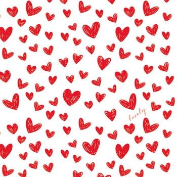 ti-flair Servietten 33 x 33 cm 20 Stück Red Hearts