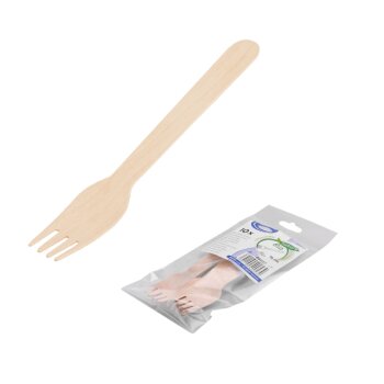 WIMEX Holzbesteck Gabel 16 cm 10er