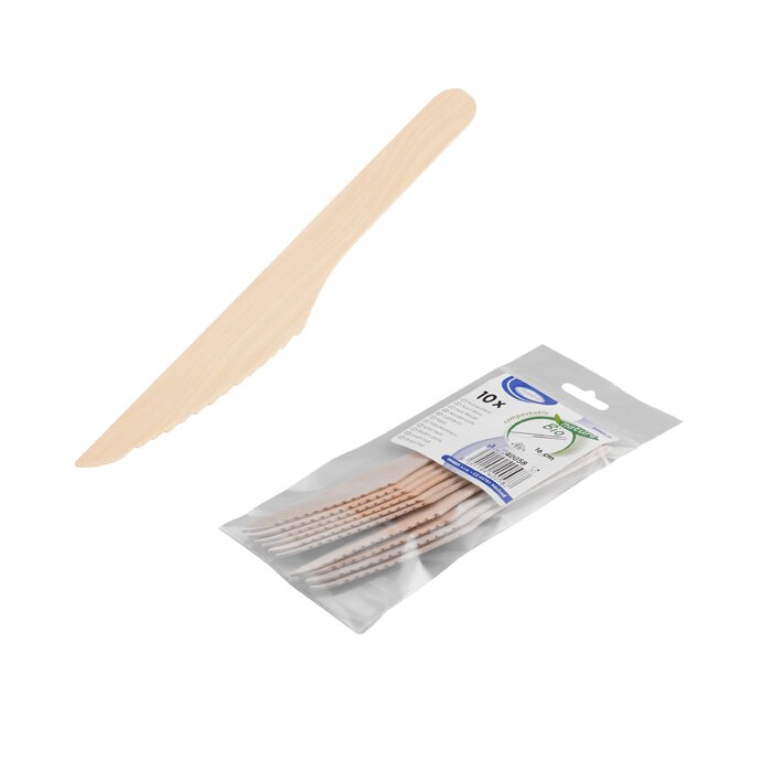 WIMEX Holzbesteck Messer 16 cm 10er