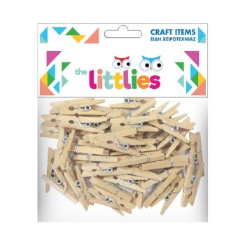 the littlies drevené štipce 2,5 cm 45 kusov