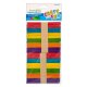 Craft with Fun farebné drevené paličky Rainbow, sada 100 ks