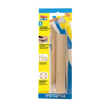 MITAMA Modellierwerkzeug Holz 4-teilig